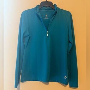4 All by Jofit Long-Sleeved, 1/4 Zip Mock Pullover - Size Small